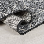 Modern Outdoor Rug - Liparo Napoli Black