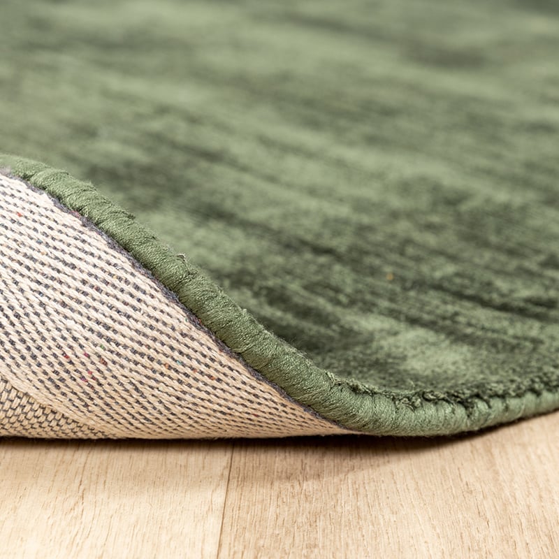 Viscose Rug - Pearl Dark Green