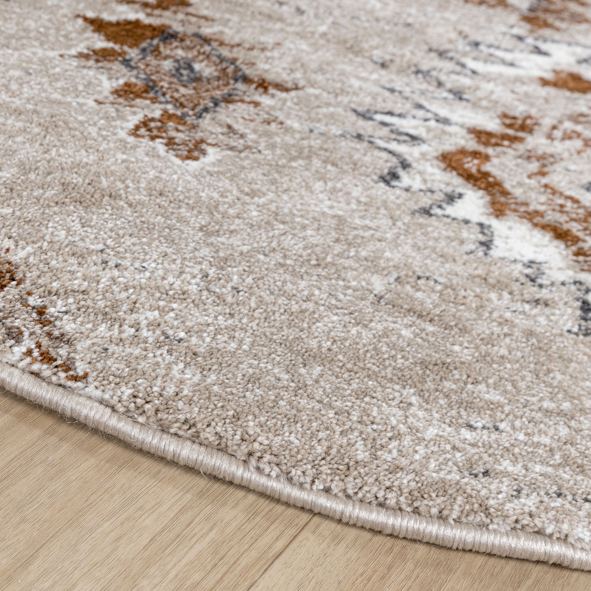 Round berber rug - Blend Aztec Beige