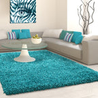 High-Pile Area Rug - Life Turquoise