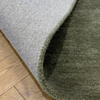 Round wool rug - Leone Green