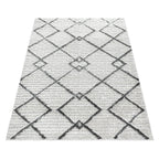 Scandinavian Floor Rug - Pitea Strangle Cream