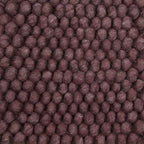 Wool floor rug - New Loop Burgundy/Red 319