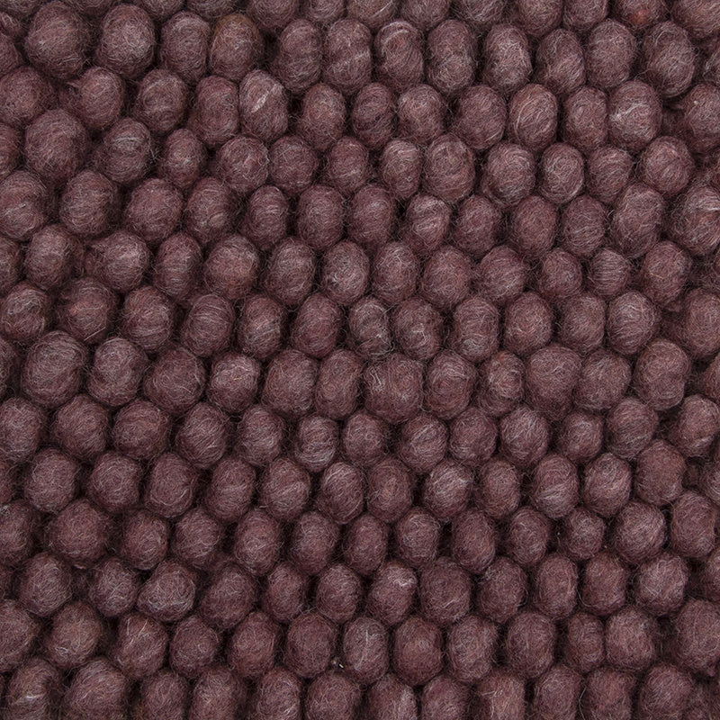 Wool floor rug - New Loop Burgundy/Red 319