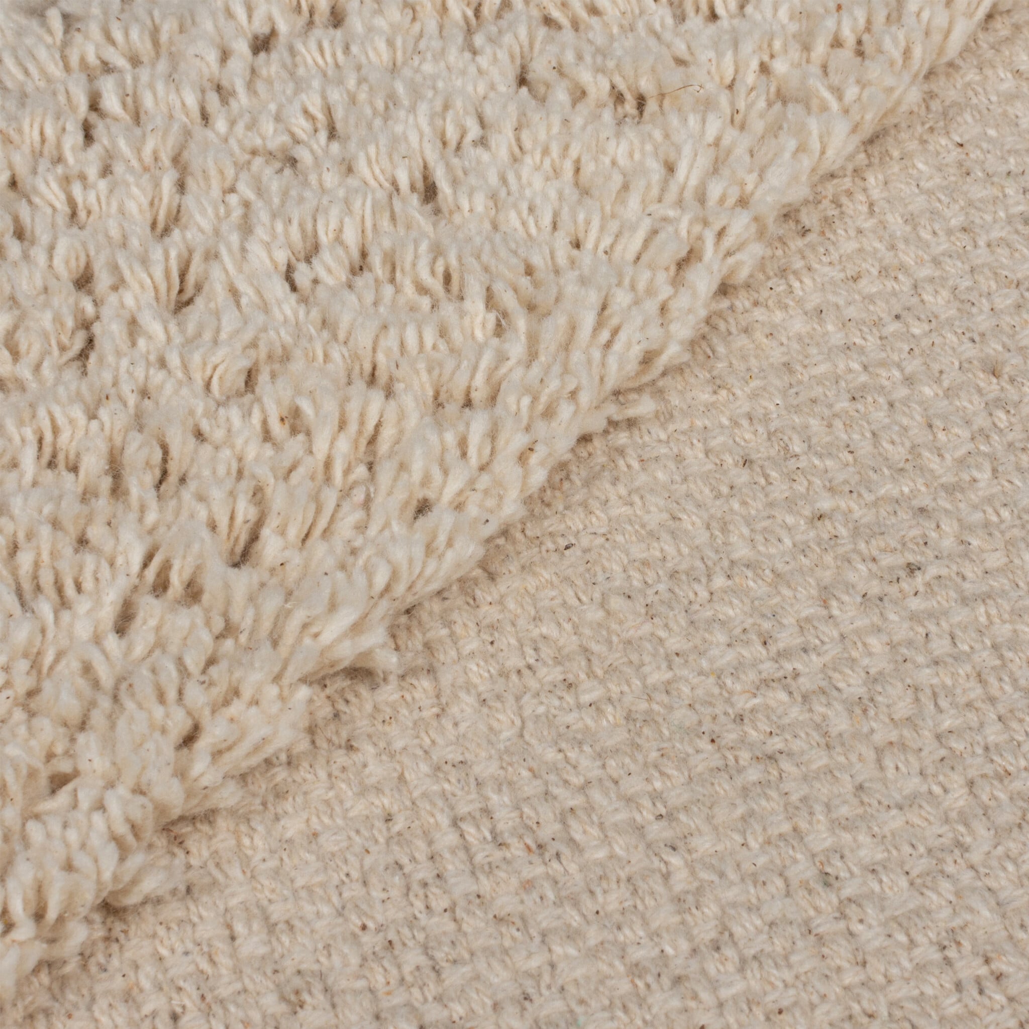 Wool Rug Beige - Tiddo Zigzag