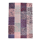 Patchwork floor rug - Delany Pink