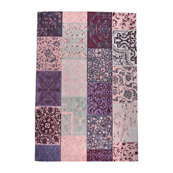 Patchwork floor rug - Delany Pink