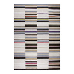 Wool rug - Bon Multicolor/Brown