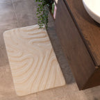 Bathroom Rug - Cassie Shapes Beige