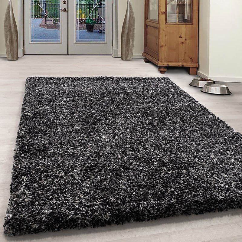 High-pile floor rug - Enjoy Anthracite