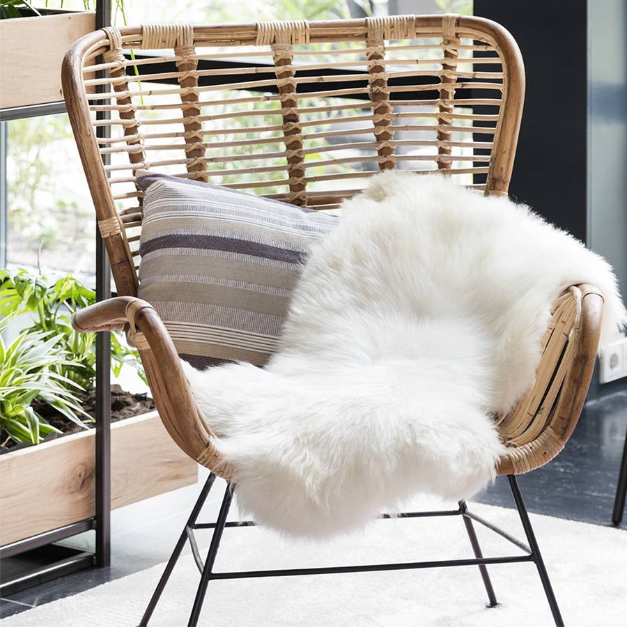 White Sheepskin 100cm - Floor rug