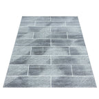 Modern Floor Rug - Brick Gray 1110
