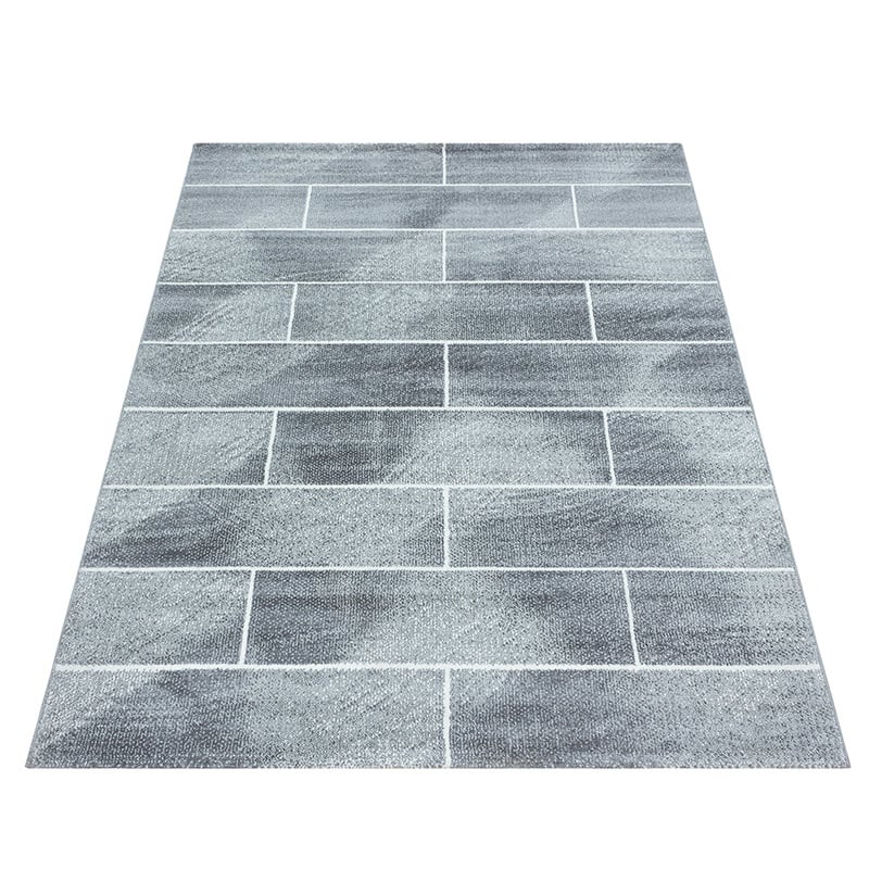 Modern Floor Rug - Brick Gray 1110