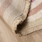 Oval washable children's rug - Milo Pink