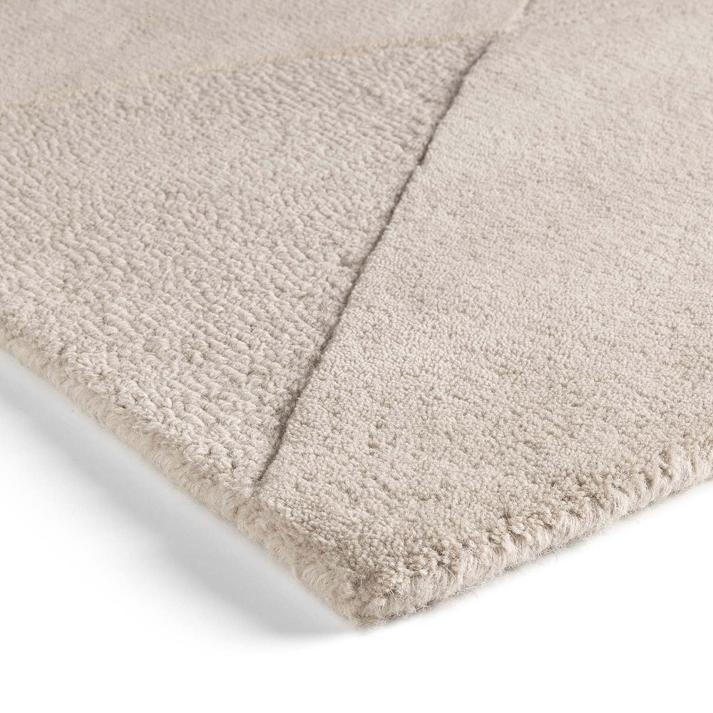 Modern wool floor rug - Fusion Beige 220