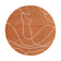 Round Modern Outdoor Rug - Porto Lines Terracotta