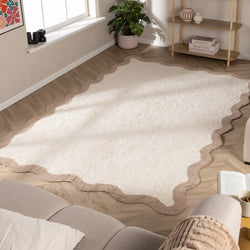 Washable Rug – Hazy Beige/Cream