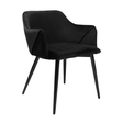 Velvet dining chair - Matz Black