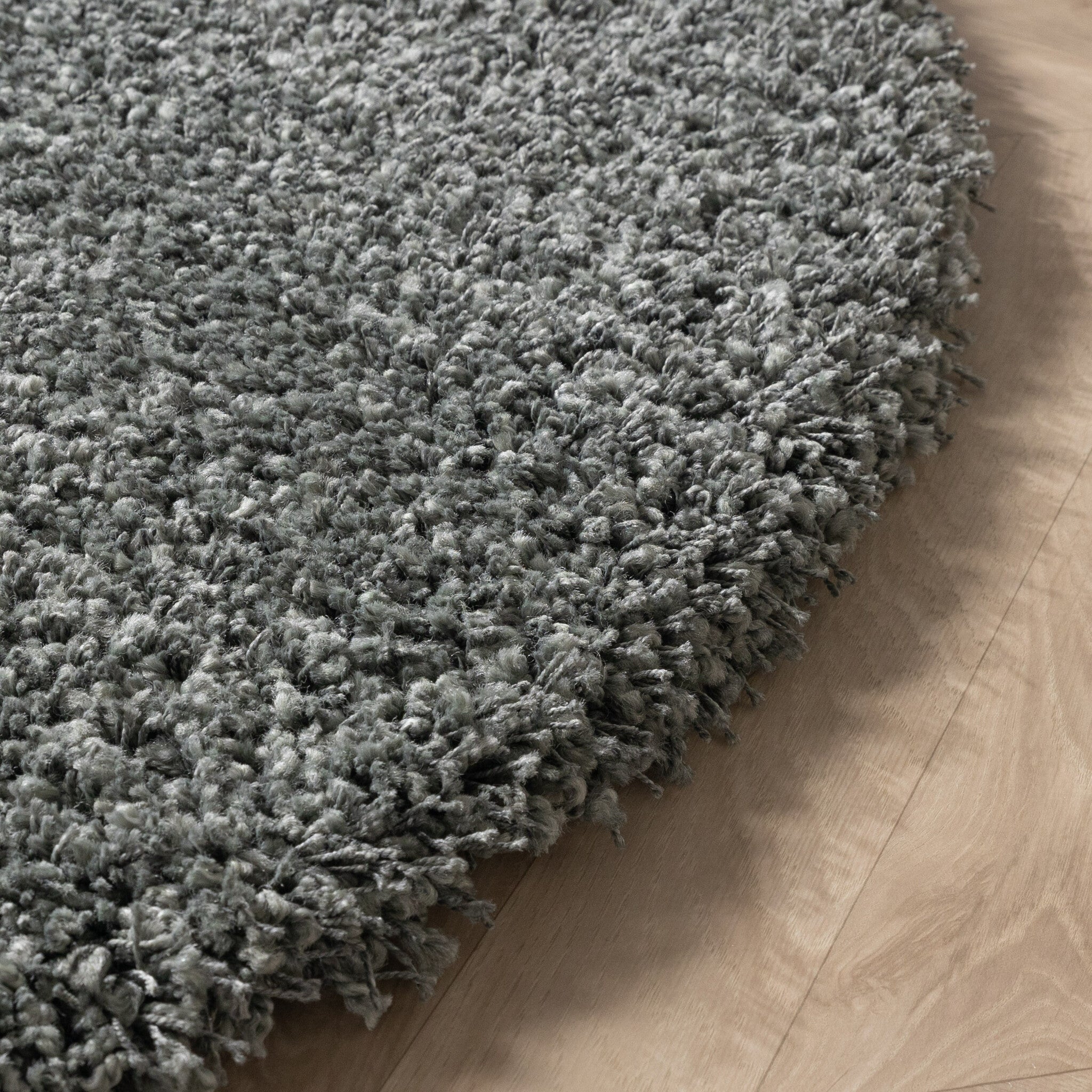 Round shaggy rug - Yves Green