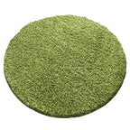 Round High-pile Floor Rug - Sade Green