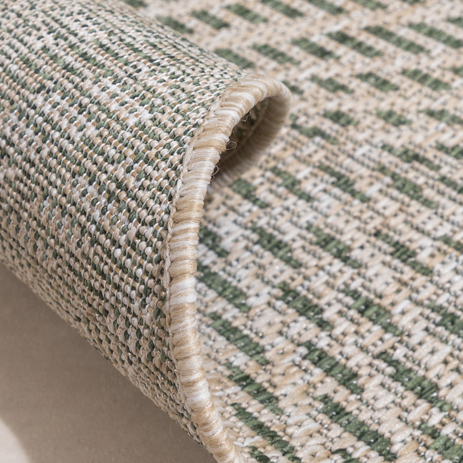 Round Outdoor Rug - Tiga Palm Green