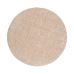 Round High Pile Rug - Glazy Cream