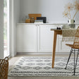 Geometric Floor Rug - Decio Edie Black/White
