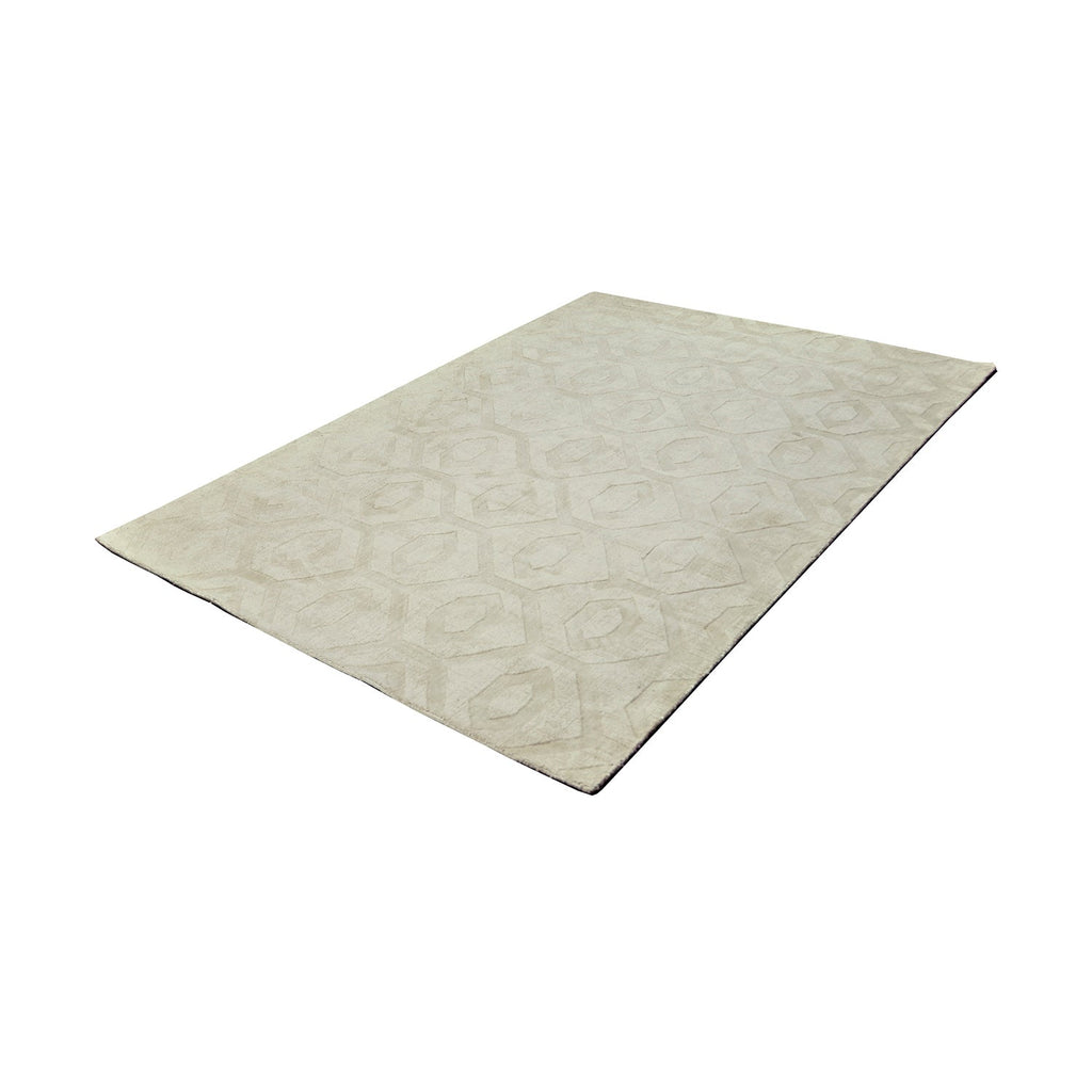 Geometric floor rug - Hermine Ivory