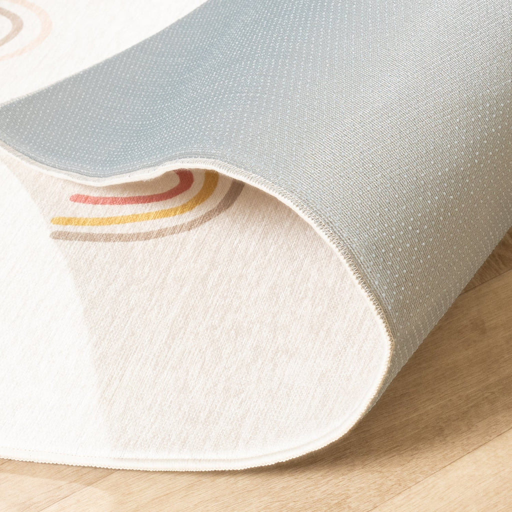Washable Kids Rug - Evi Rainbow Multicolour