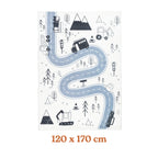Kids Car Rug - Dex Road Black