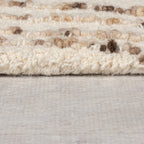 Abstract floor rug - Maceo Swirl Cream/Brown