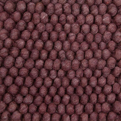 Wool floor rug to measure - New Loop Burgundy/Red 319