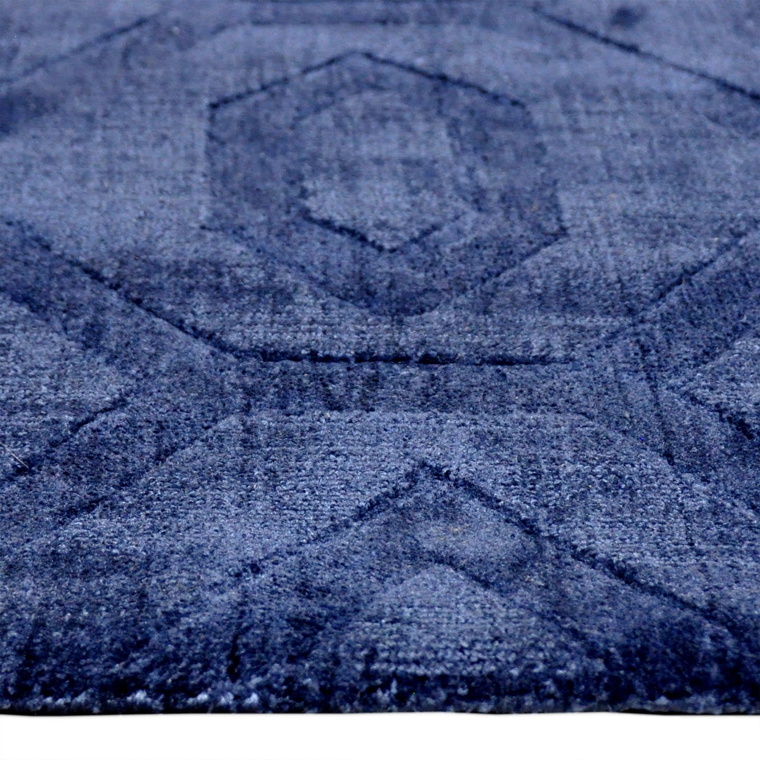 Geometric Floor Rug - Hermine Blue