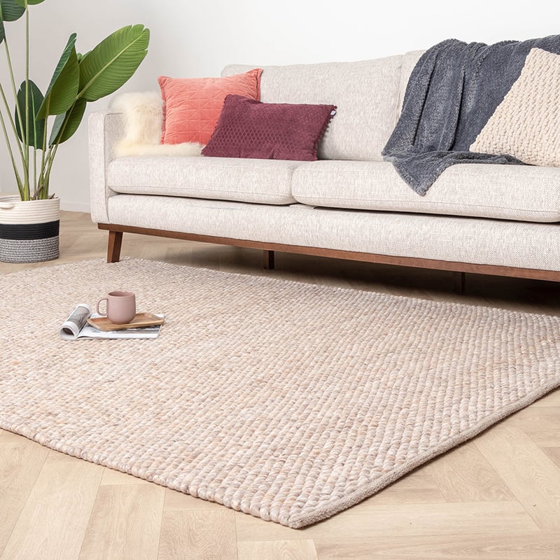 Wool Rug - Brilliant Beige/Sand