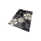 Floral floor rug - Gloria Flora Gray