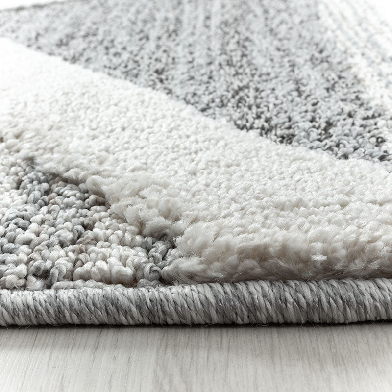 Scandinavian Rug - Pitea Lines Grey/Cream