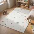 Washable Kids Rug - Ravi Stars Multicolour