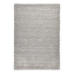 Wool floor rug - Rosemaria Silver/Grey