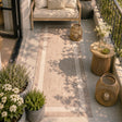 Balcony Rug - Sierra Border Beige/Cream