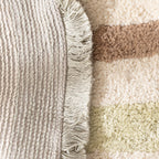 Round washable kids rug - Milo Green