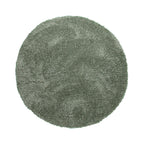 Round Shaggy Rug - Blaze Green