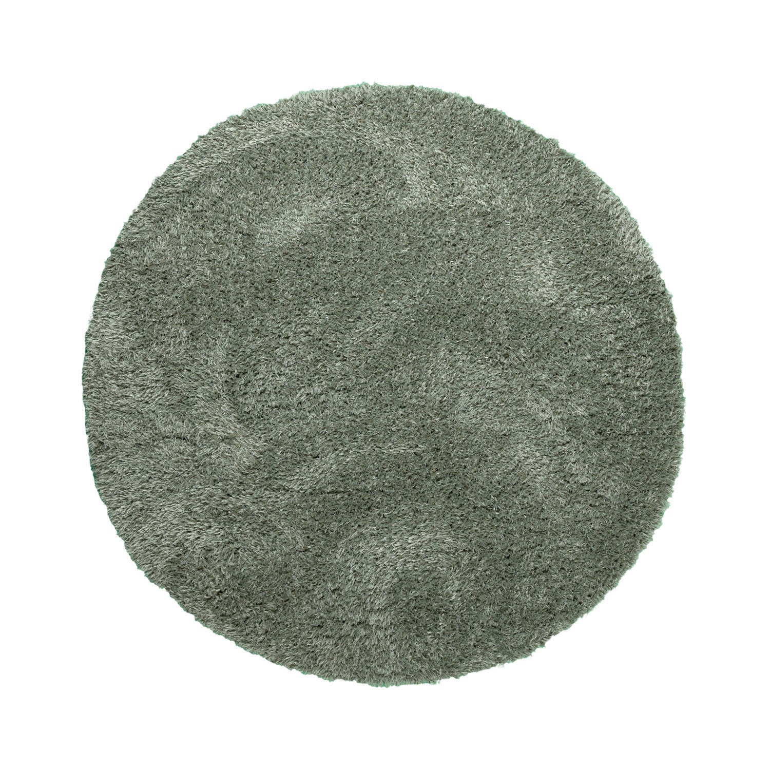 Round Shaggy Rug - Blaze Green