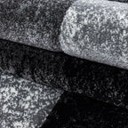 Modern floor rug - Tetris Black 1330