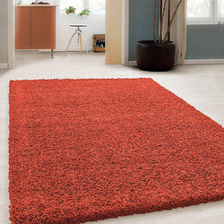 High Pile Rug - Solid Red