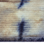 Wool floor rug - Tiphaine Blue/Ochre Yellow