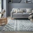 Berber floor rug - Furo Adil Cream/Black