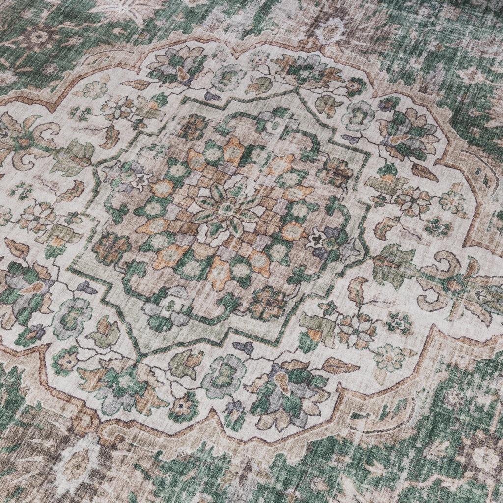 Oriental Rug - Leyla Medallion Green