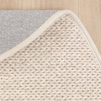 Round Wool Rug - Twist Beige