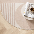 Round Japandi Rug - Aurora Circles Beige