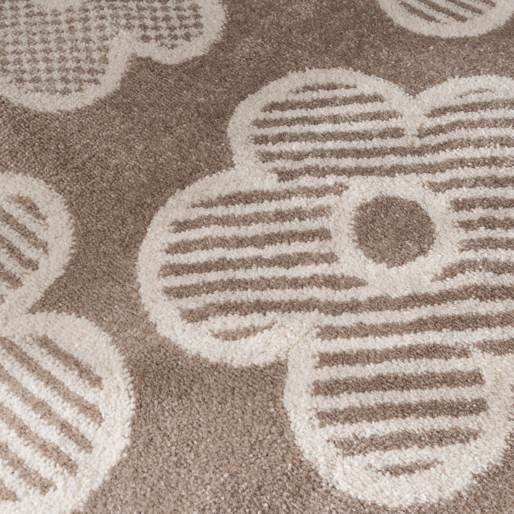 Kids Room Rug - Bowie Flower Taupe